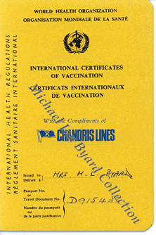 Vaccination Certificate, Chandris